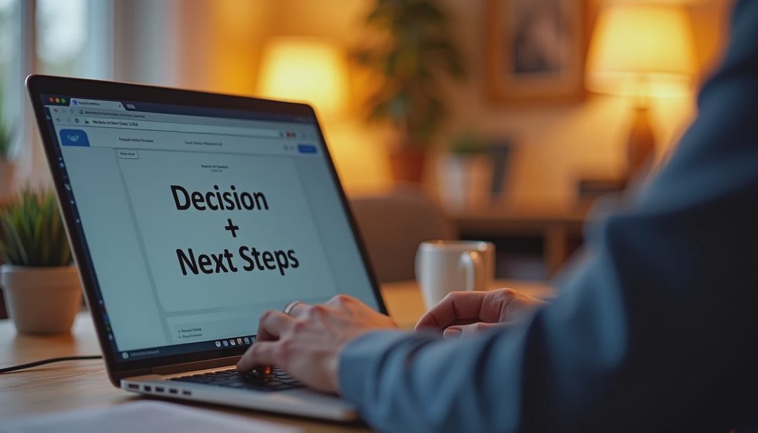Writing the decision and next step at the end of a cross-timezone meeting