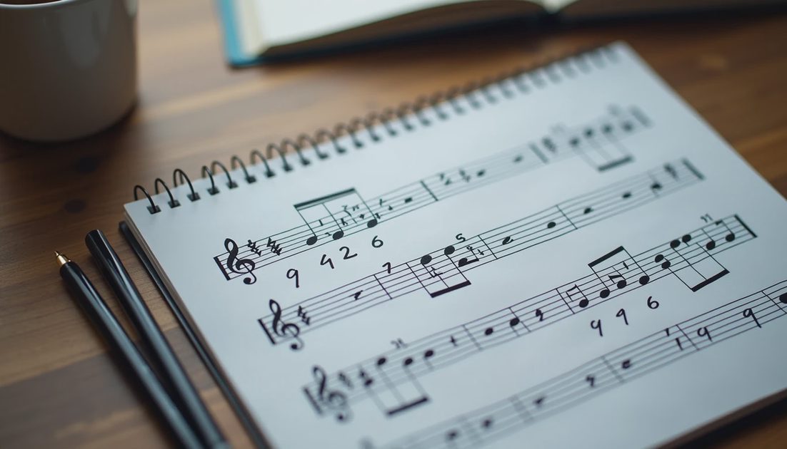 Handwritten five-line async handoff template