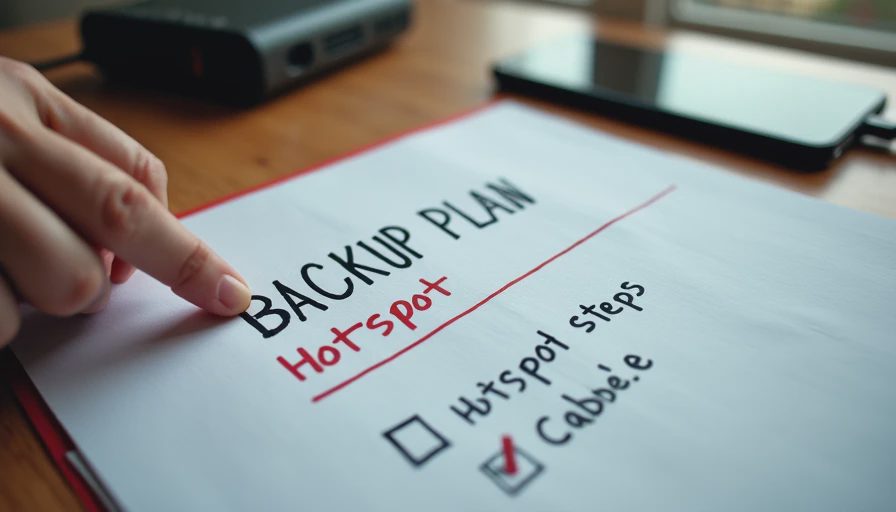 A Practical Backup Plan for Internet, Power, and Devices
