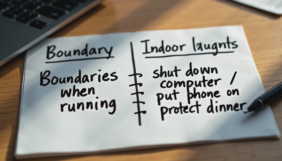 Handwritten map from running boundary to indoor digital boundaries